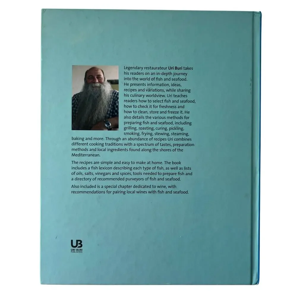 Uri Buri Fish and Seafood HB Cookbook Israeli Israel Chef Yirmias SIGNED! Rare